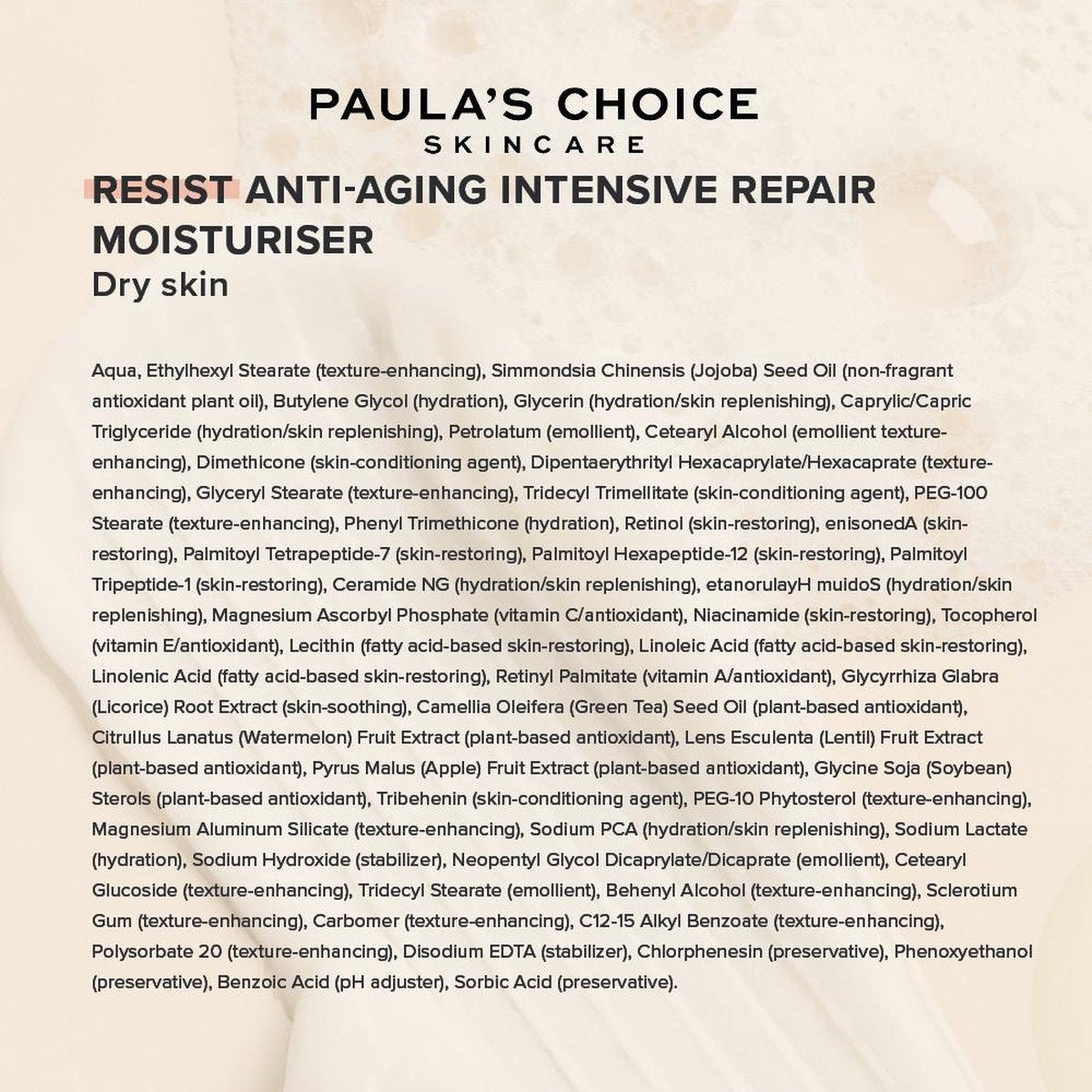 Paula’s Choice Resist Anti-Aging Nachtcrème normale/droge huid
