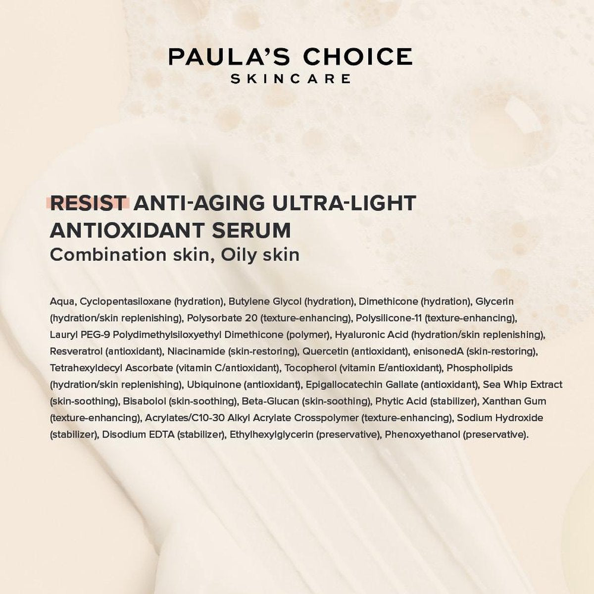 Paula’s Choice Resist Anti-Aging Serum combi/vette huid