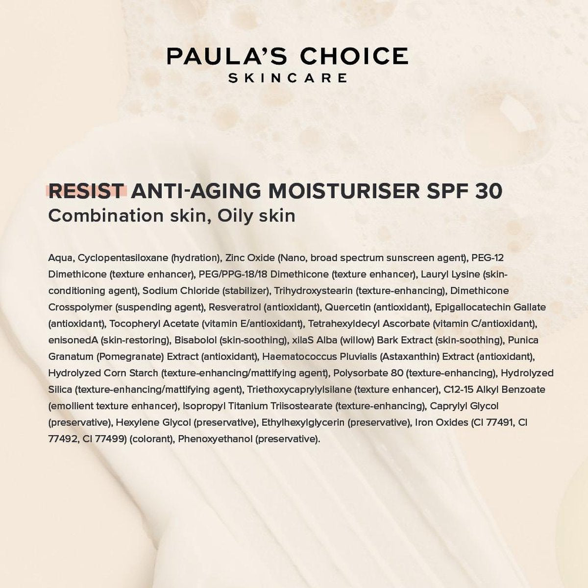 Paula’s Choice Resist Anti-Aging Dagcrème SPF 30 combi/vette huid-3